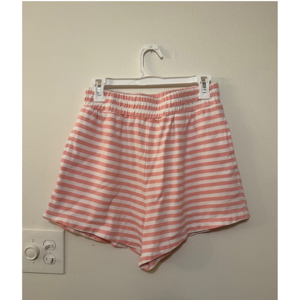 Daily Drills Cotton Striped Shorts Dusty Rose Stripe Size M/L